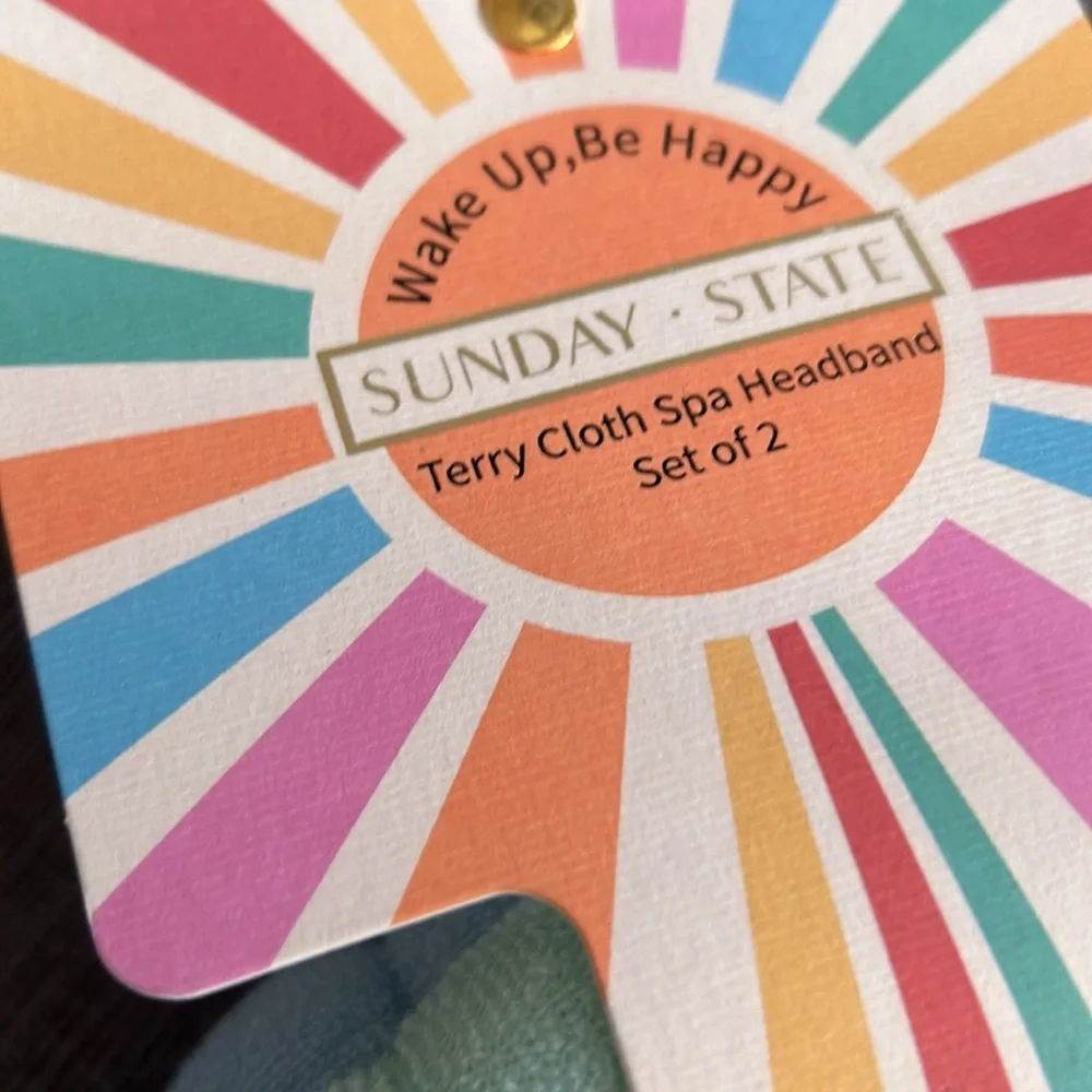 Sunday State Terry Cloth Spa Headband set of 2